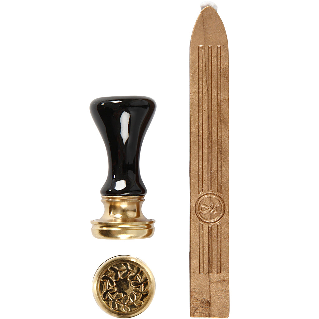 Set de lacre dorado ⌀ 17 mm — 1 set