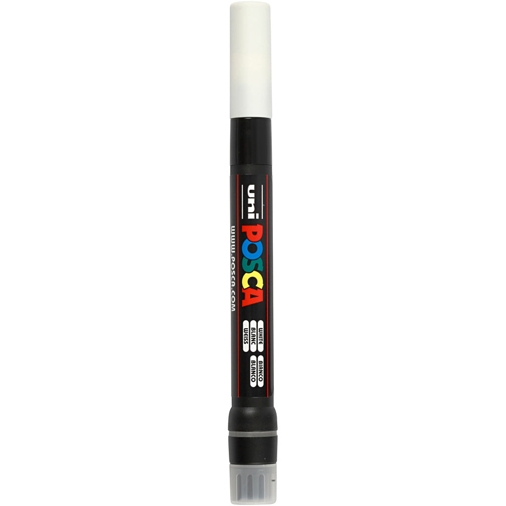 Rotulador Posca PCF350 blanco punta pincel línea 1-10 mm — 1 ud