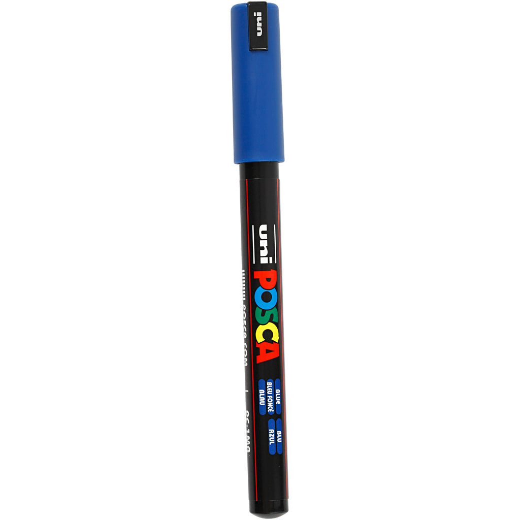 Rotulador Posca PC-1MR azul punta extra fina línea 0.7 mm — 1 ud