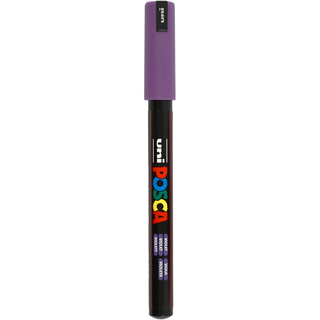 Rotulador Posca PC-1MR violeta punta extra fina línea 0.7 mm — 1 ud