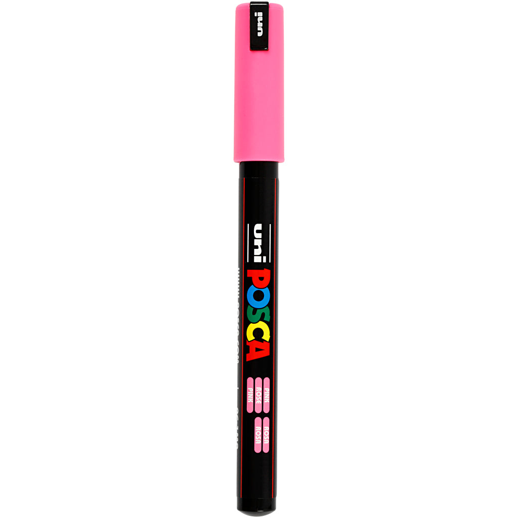 Rotulador Posca PC-1MR rosa punta extra fina línea 0.7 mm — 1 ud