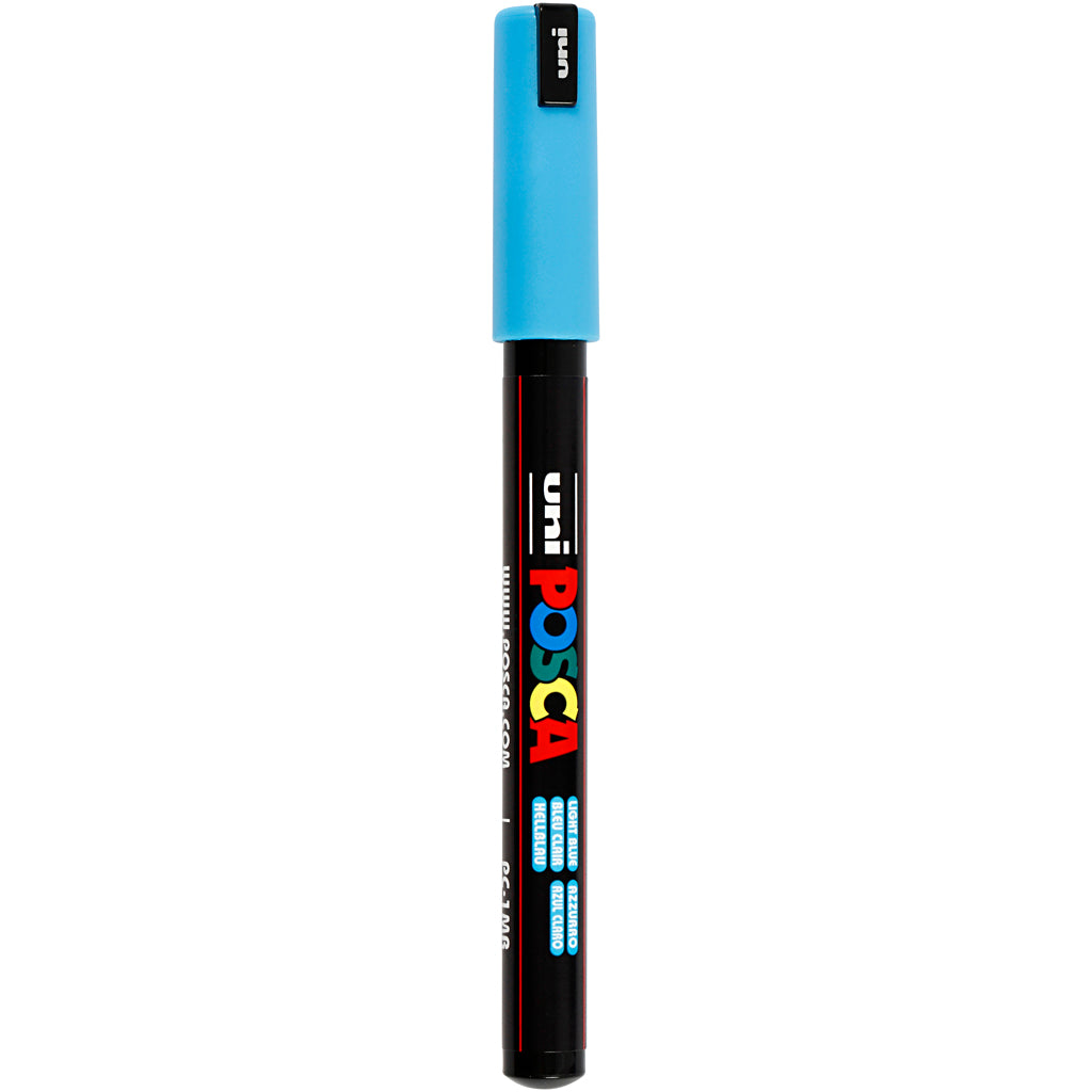Rotulador Posca PC-1MR azul claro punta extra fina línea 0.7 mm — 1 ud