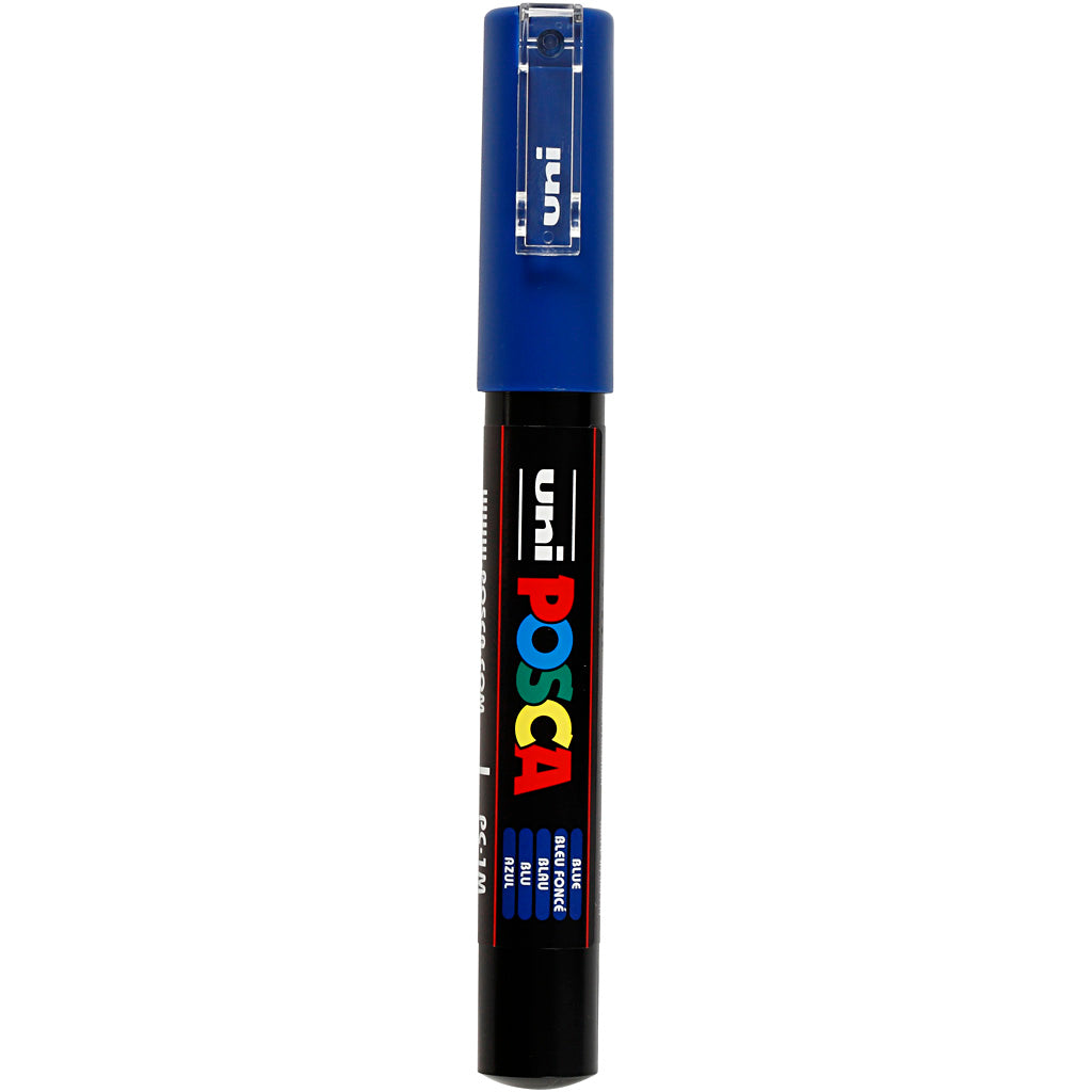 Rotulador Posca PC-1M azul punta extra fina línea 0.7 mm — 1 ud