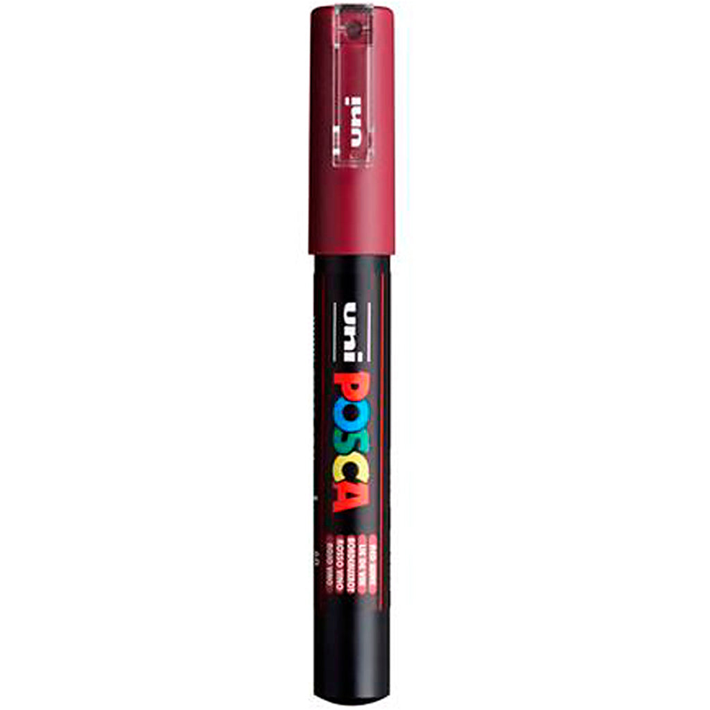 Rotulador Posca PC-1M rojo punta extra fina línea 0.7 mm — 1 ud