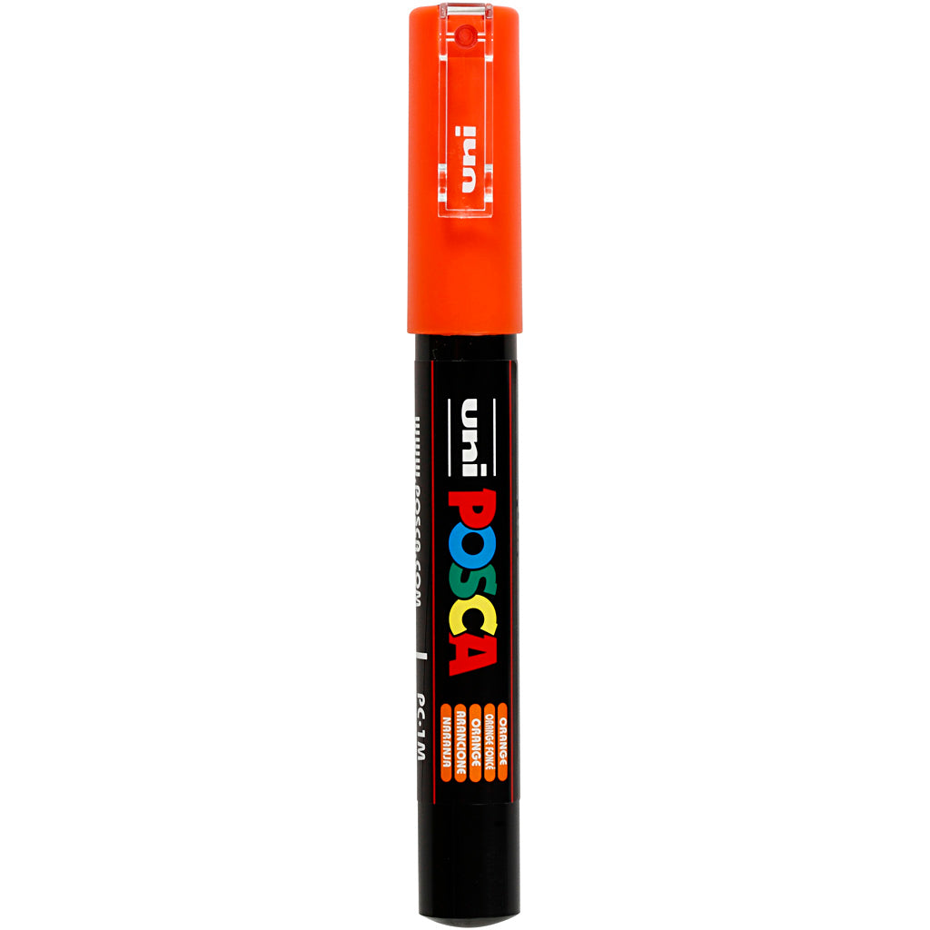 Rotulador Posca PC-1M naranja punta extra fina línea 0.7 mm — 1 ud
