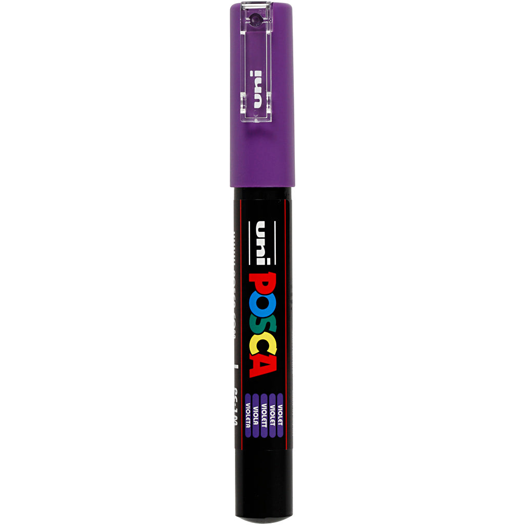 Rotulador Posca PC-1M violeta punta extra fina línea 0.7 mm — 1 ud