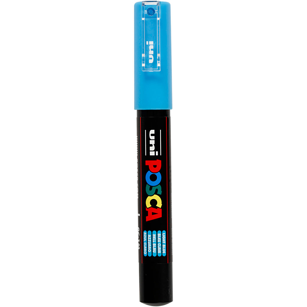 Rotulador Posca PC-1M azul claro punta extra fina línea 0.7 mm — 1 ud