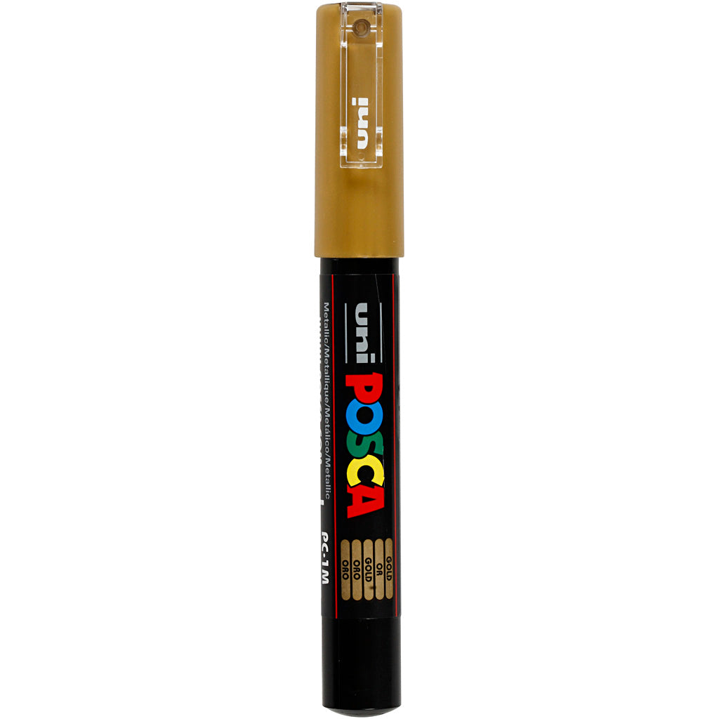 Rotulador Posca PC-1M dorado punta extra fina línea 0.7 mm — 1 ud