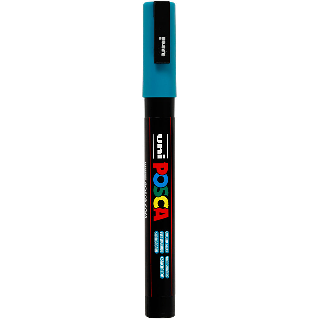 Rotulador Posca PC-3M verde punta fina línea 0.9-1.3 mm — 1 ud
