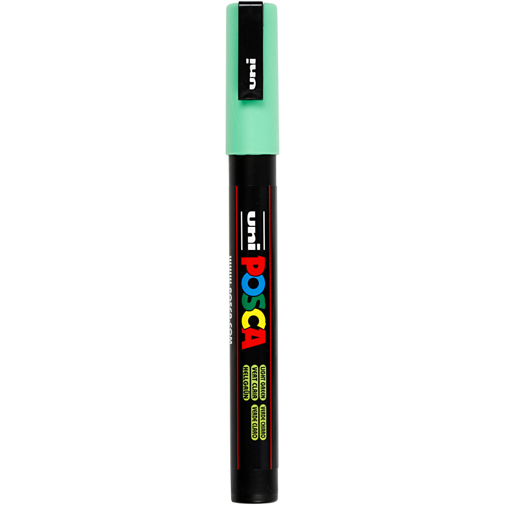 Rotulador Posca PC-3M verde claro punta fina línea 0.9-1.3 mm — 1 ud