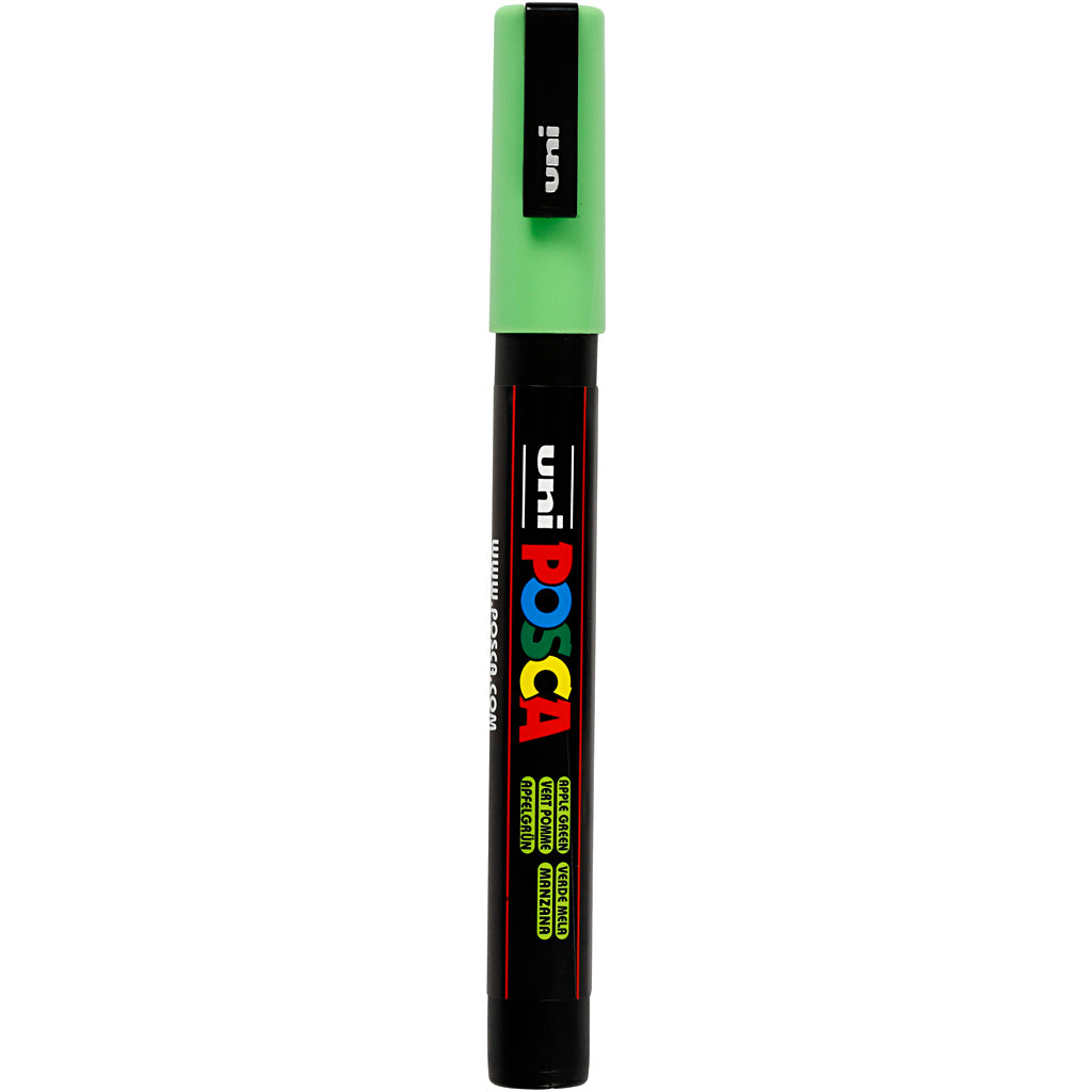 Rotulador Posca PC-3M verde punta fina línea 0.9-1.3 mm — 1 ud