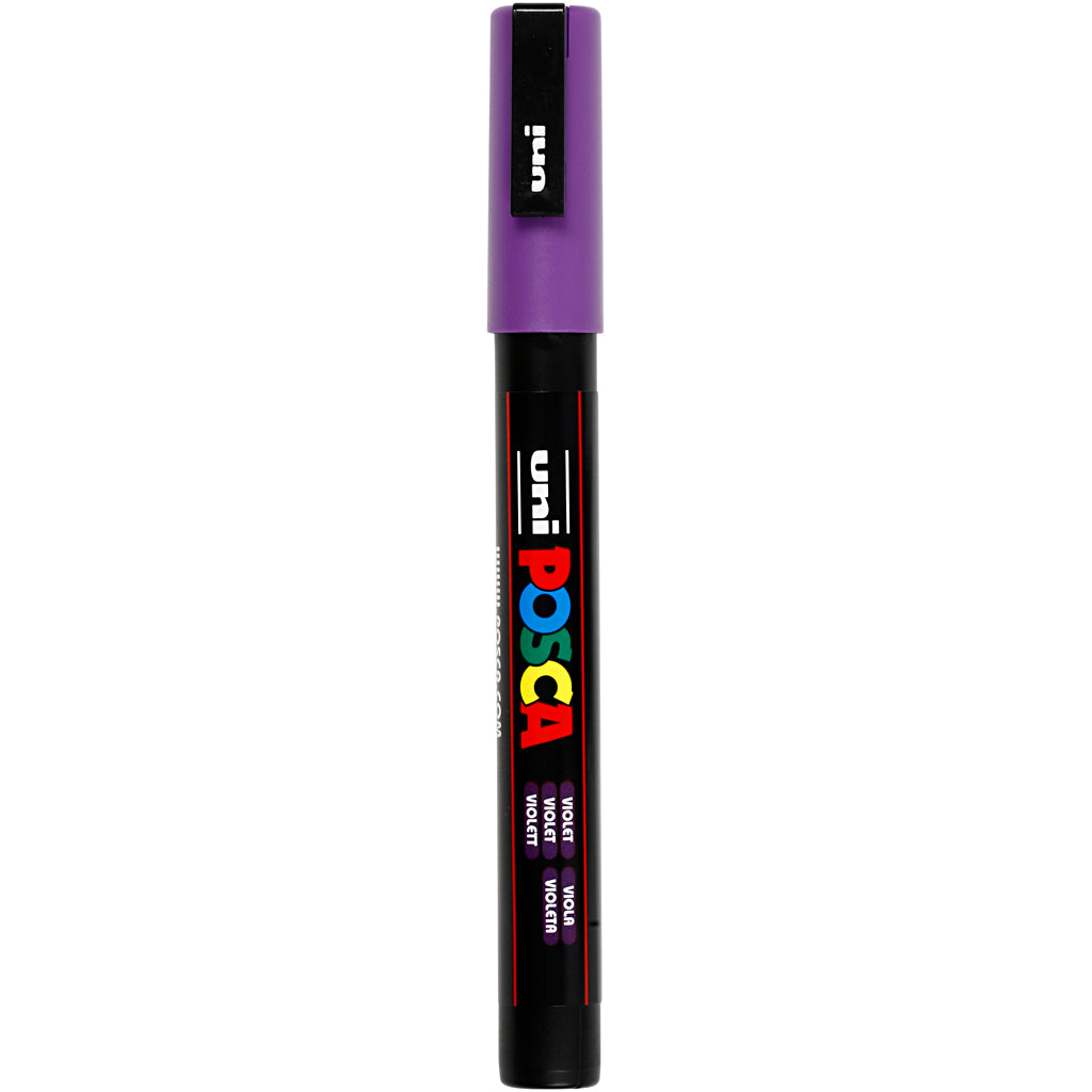 Rotulador Posca PC-3M violeta punta fina línea 0.9-1.3 mm — 1 ud