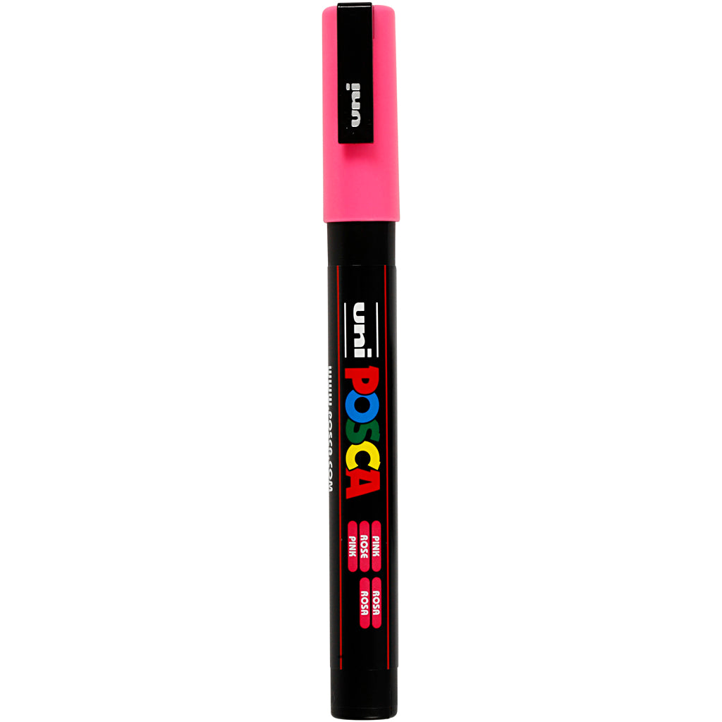 Rotulador Posca PC-3M rosa punta fina línea 0.9-1.3 mm — 1 ud