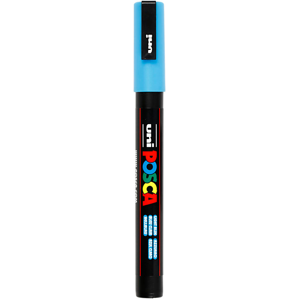 Rotulador Posca PC-3M azul claro punta fina línea 0.9-1.3 mm — 1 ud