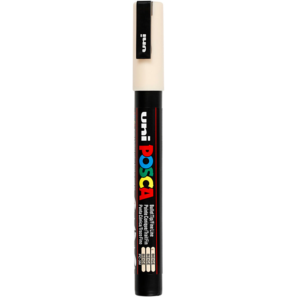 Rotulador Posca PC-3M beis punta fina línea 0.9-1.3 mm — 1 ud
