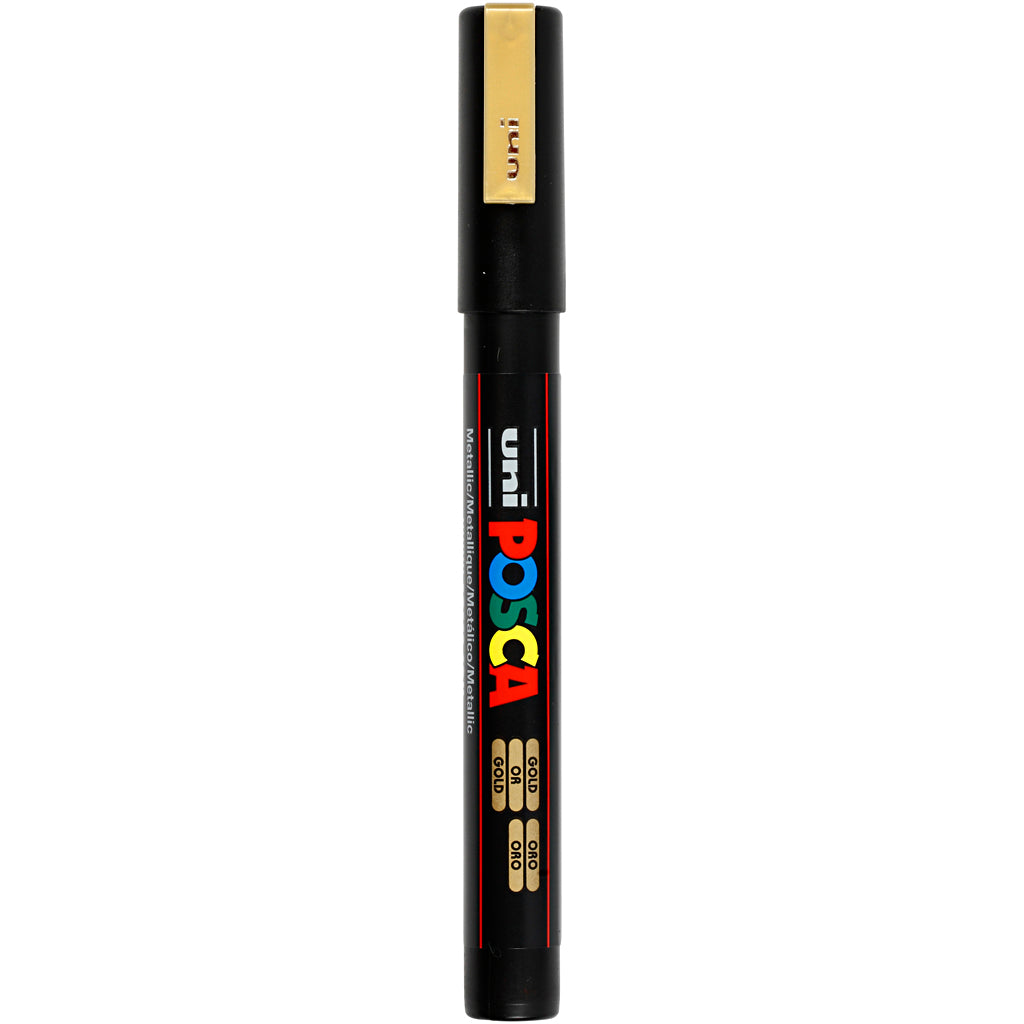 Rotulador Posca PC-3M dorado punta fina línea 0.9-1.3 mm — 1 ud