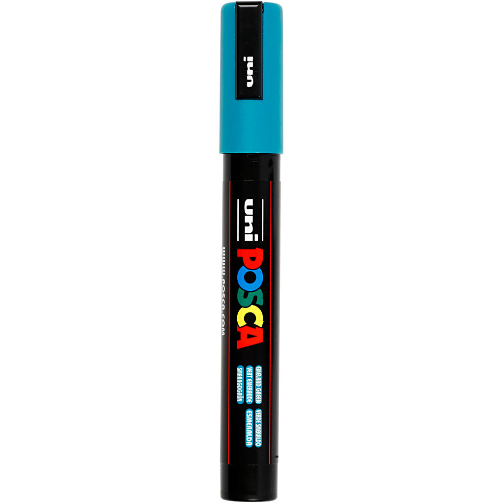 Rotulador Posca PC-5M verde punta media línea 2.5 mm — 1 ud