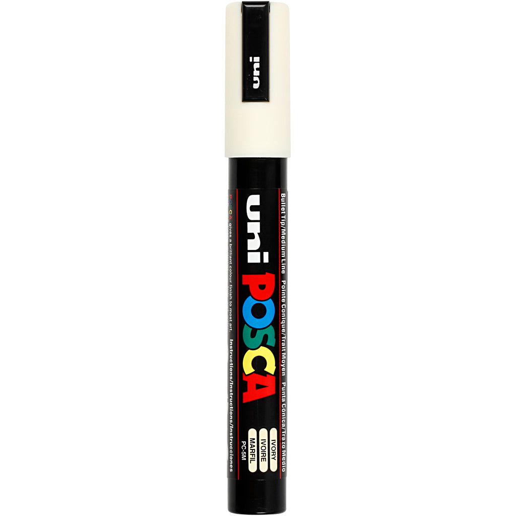 Rotulador Posca PC-5M marfil punta media línea 2.5 mm — 1 ud
