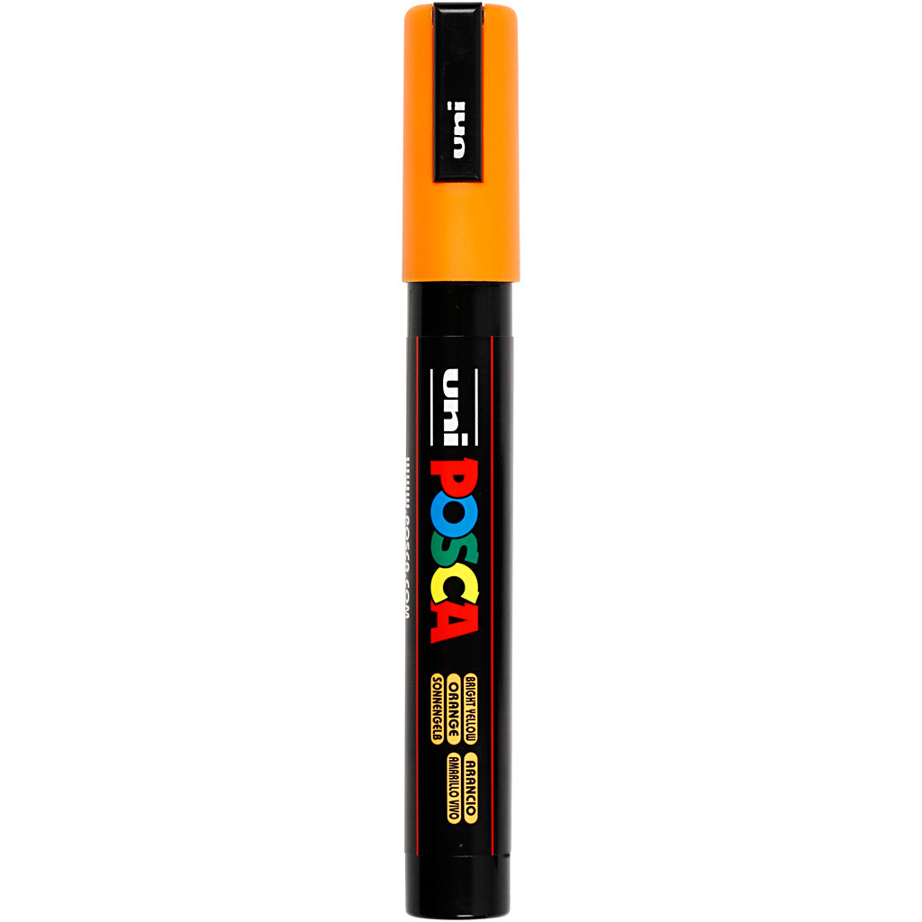 Rotulador Posca PC-5M amarillo punta media línea 2.5 mm — 1 ud