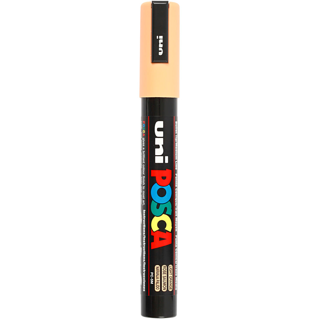 Rotulador Posca PC-5M naranja punta media línea 2.5 mm — 1 ud