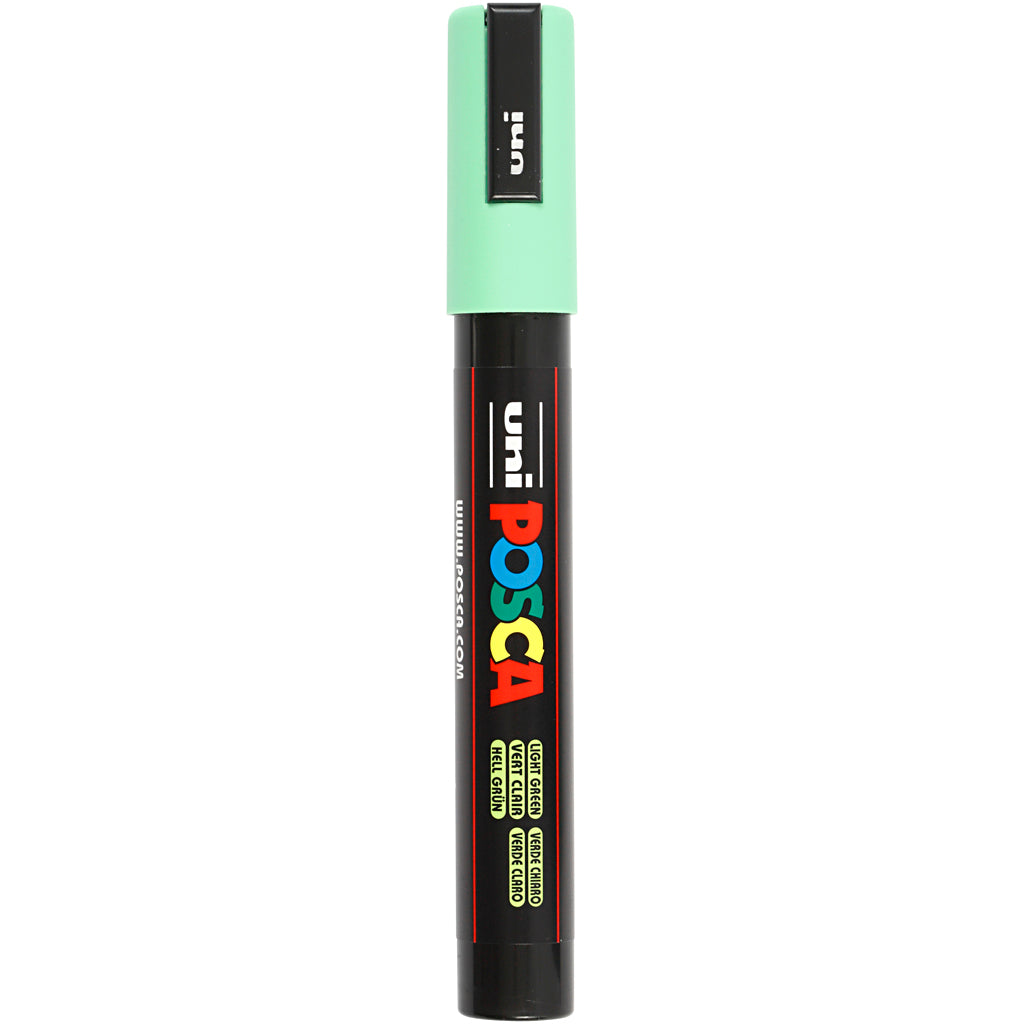 Rotulador Posca PC-5M verde claro punta media línea 2.5 mm — 1 ud