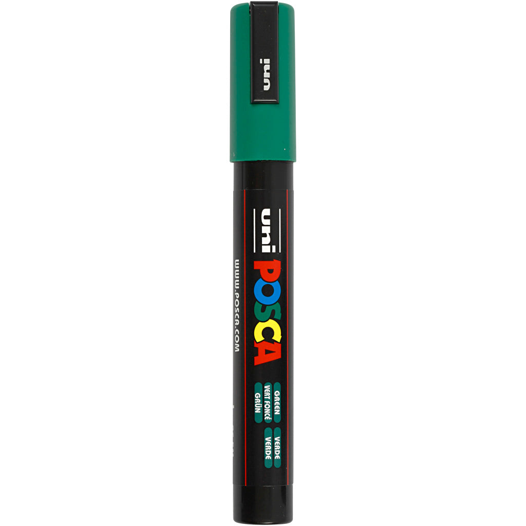 Rotulador Posca PC-5M verde punta media línea 2.5 mm — 1 ud