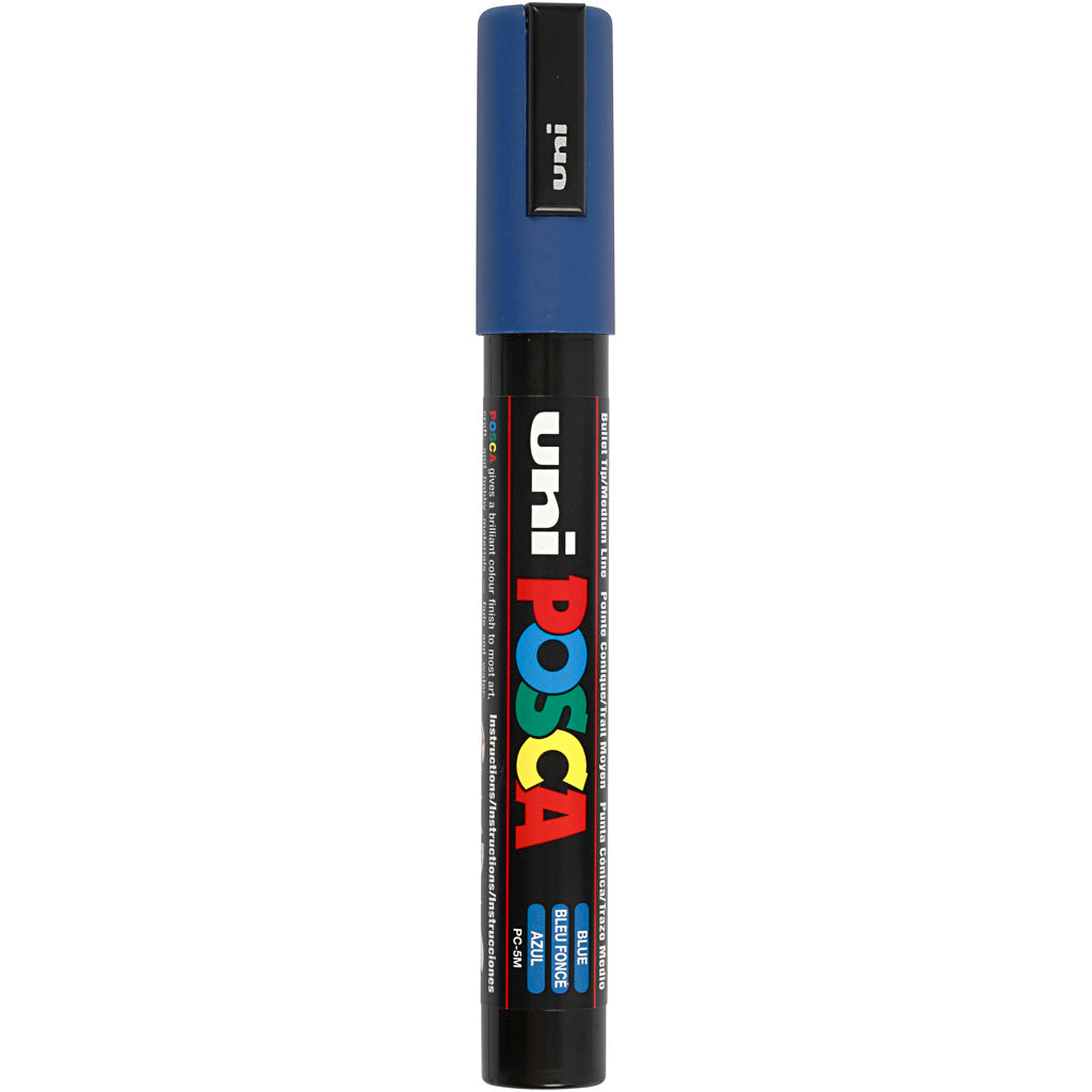 Rotulador Posca PC-5M azul punta media línea 2.5 mm — 1 ud