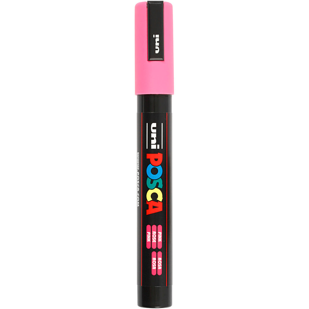 Rotulador Posca PC-5M rosa punta media línea 2.5 mm — 1 ud
