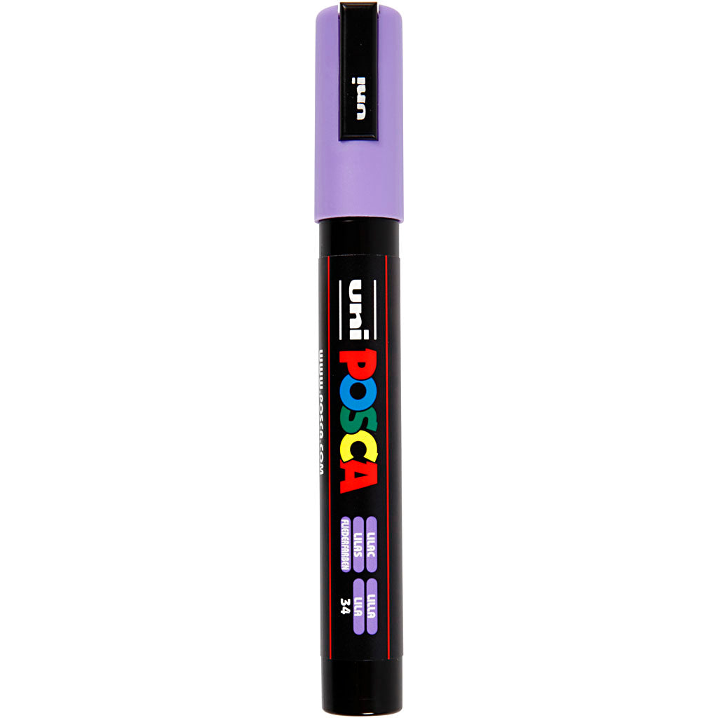 Rotulador Posca PC-5M lila punta media línea 2.5 mm — 1 ud