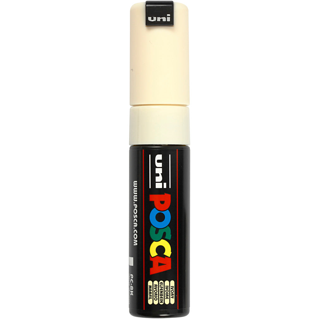 Rotulador Posca PC-8K marfil punta gruesa línea 8 mm — 1 ud