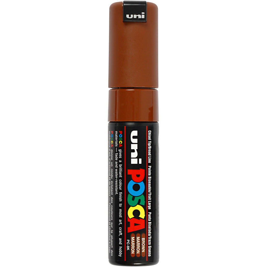Rotulador Posca PC-8K marrón punta gruesa línea 8 mm — 1 ud