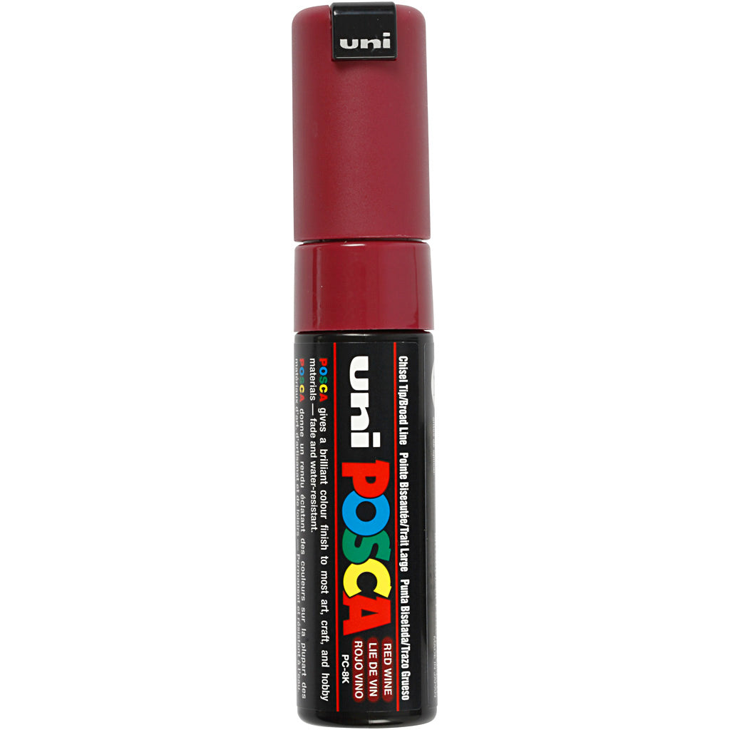Rotulador Posca PC-8K rojo punta gruesa línea 8 mm — 1 ud