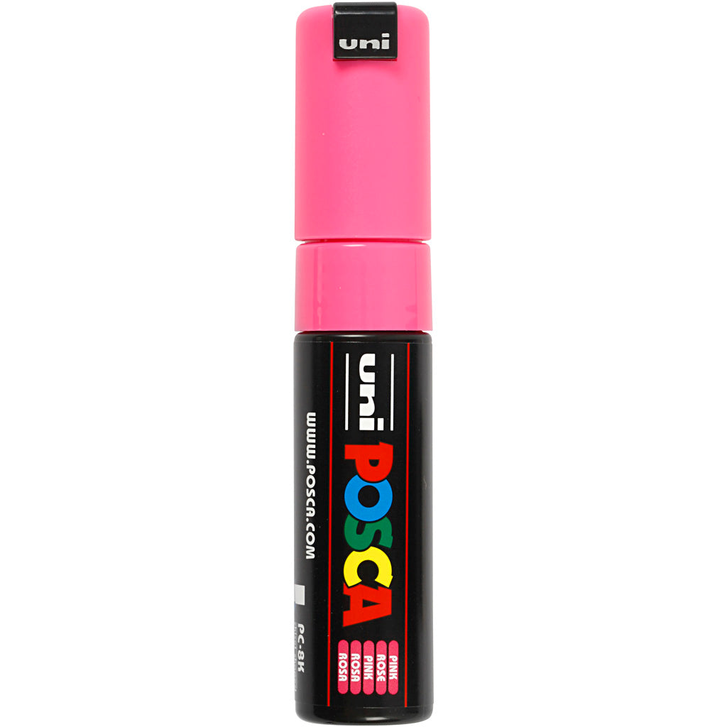 Rotulador Posca PC-8K rosa punta gruesa línea 8 mm — 1 ud