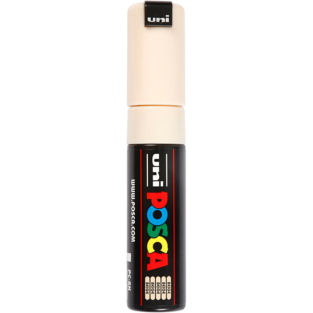 Rotulador Posca PC-8K beis punta gruesa línea 8 mm — 1 ud