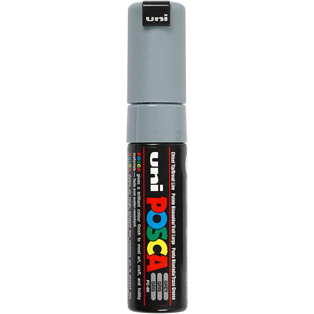 Rotulador Posca PC-8K gris punta gruesa línea 8 mm — 1 ud
