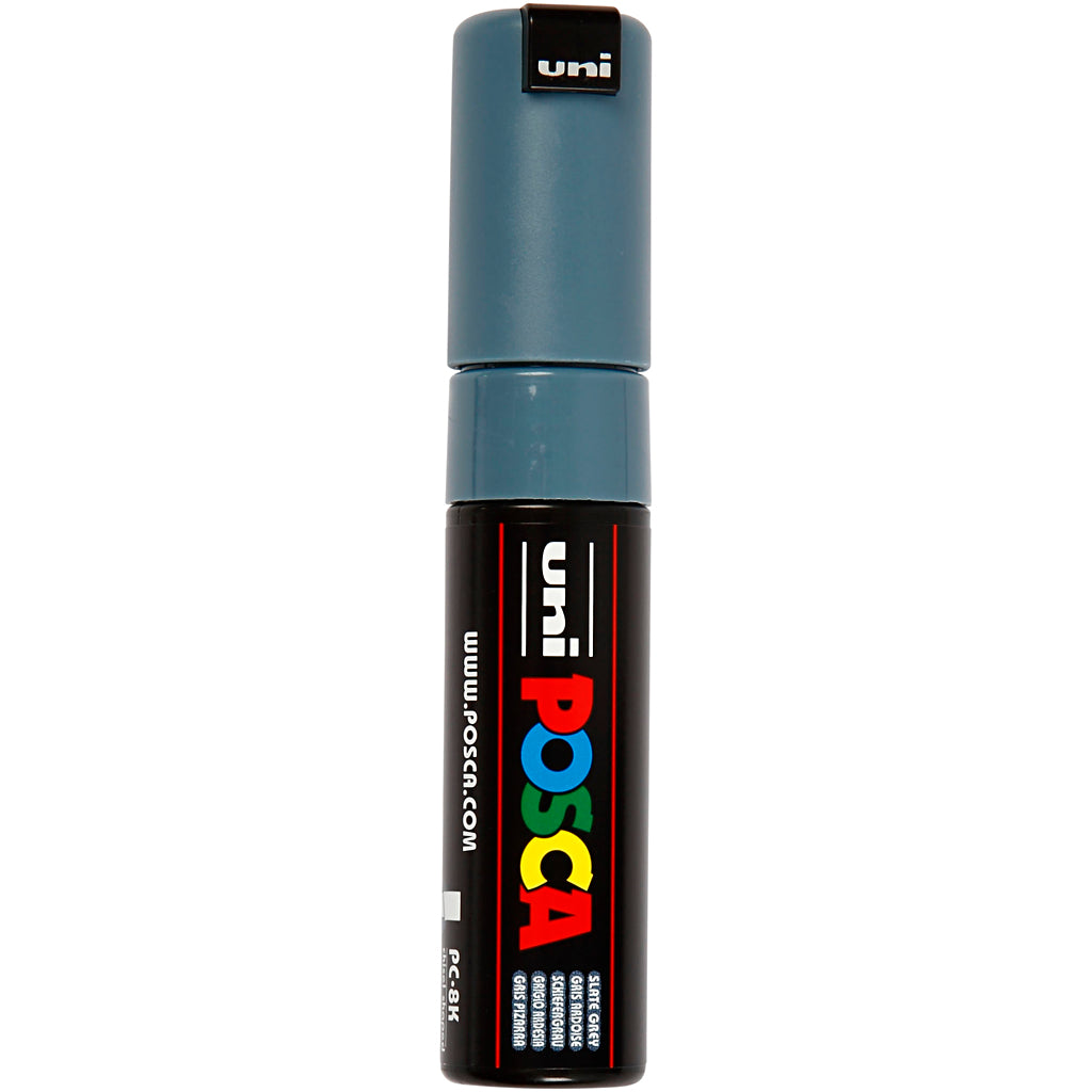 Rotulador Posca PC-8K gris punta gruesa línea 8 mm — 1 ud
