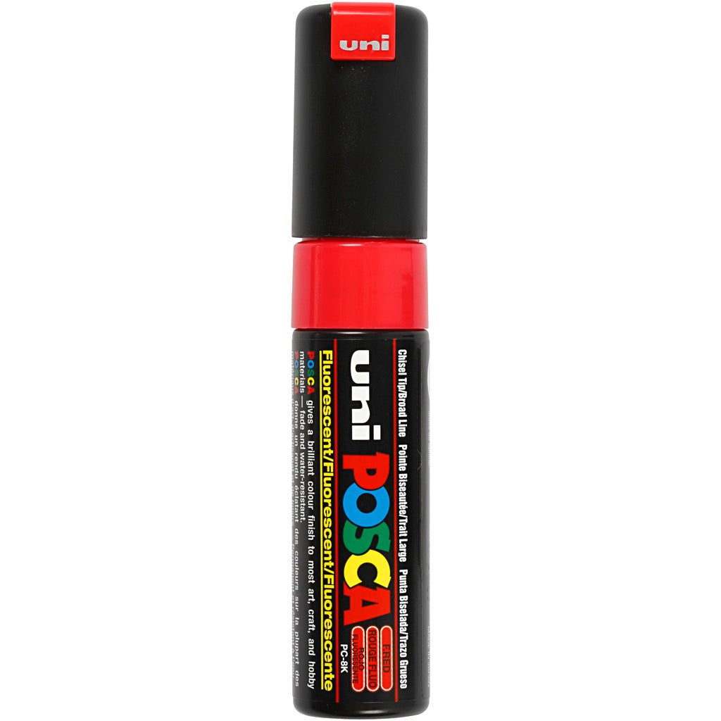 Rotulador Posca PC-8K rojo punta gruesa línea 8 mm — 1 ud