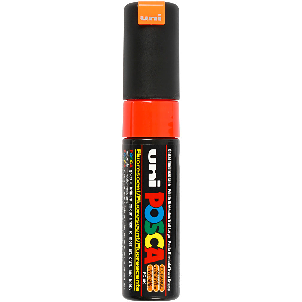Rotulador Posca PC-8K naranja punta gruesa línea 8 mm — 1 ud