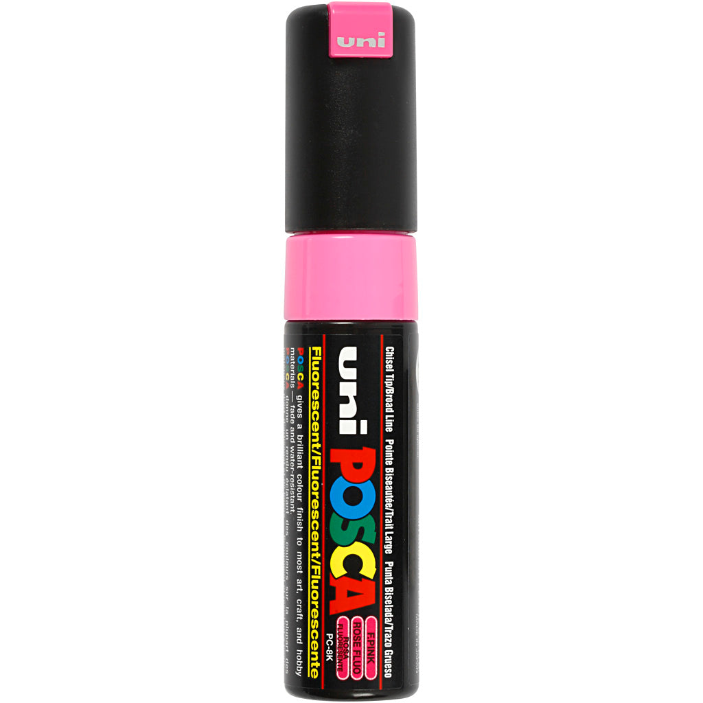 Rotulador Posca PC-8K rosa punta gruesa línea 8 mm — 1 ud