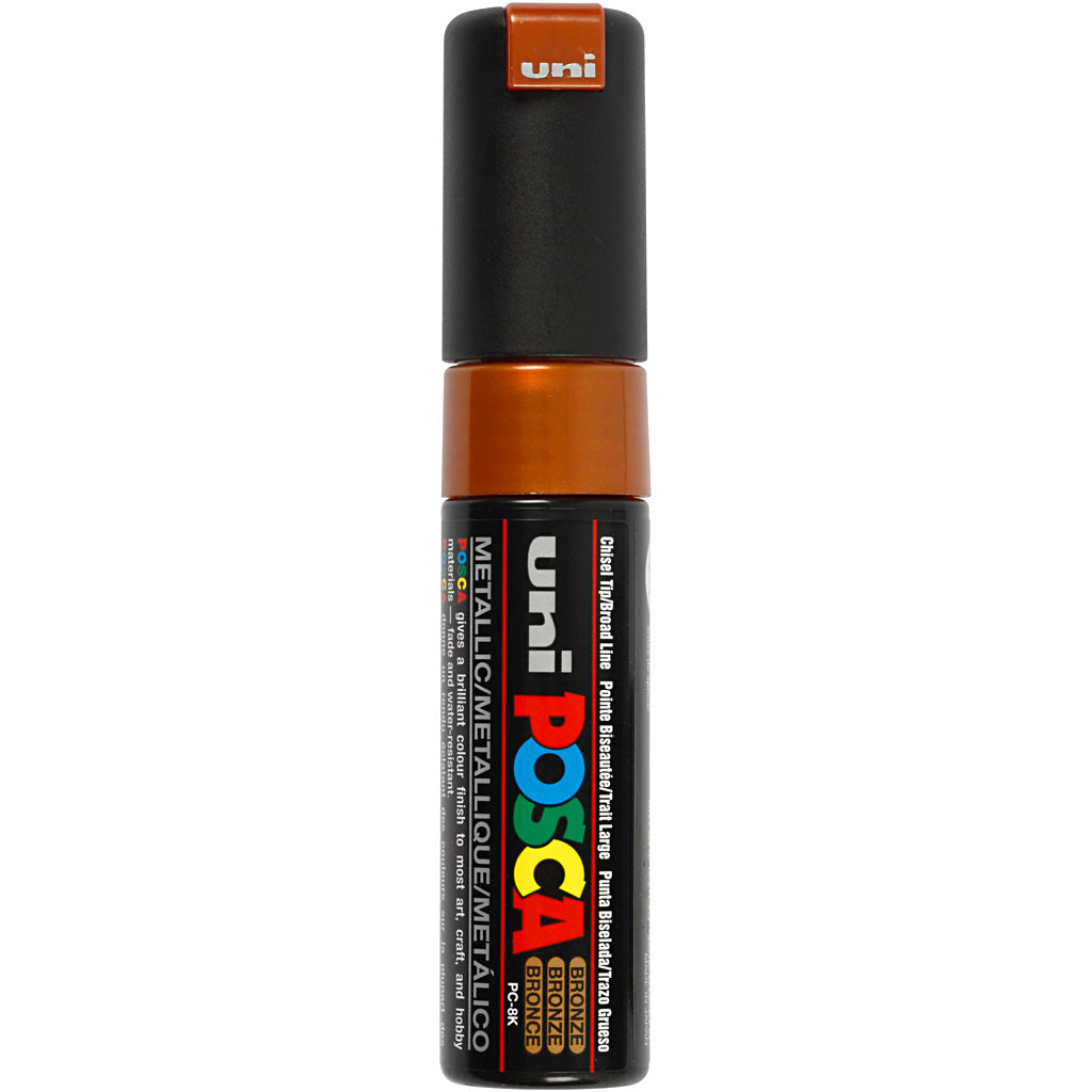 Rotulador Posca PC-8K bronce punta gruesa línea 8 mm — 1 ud