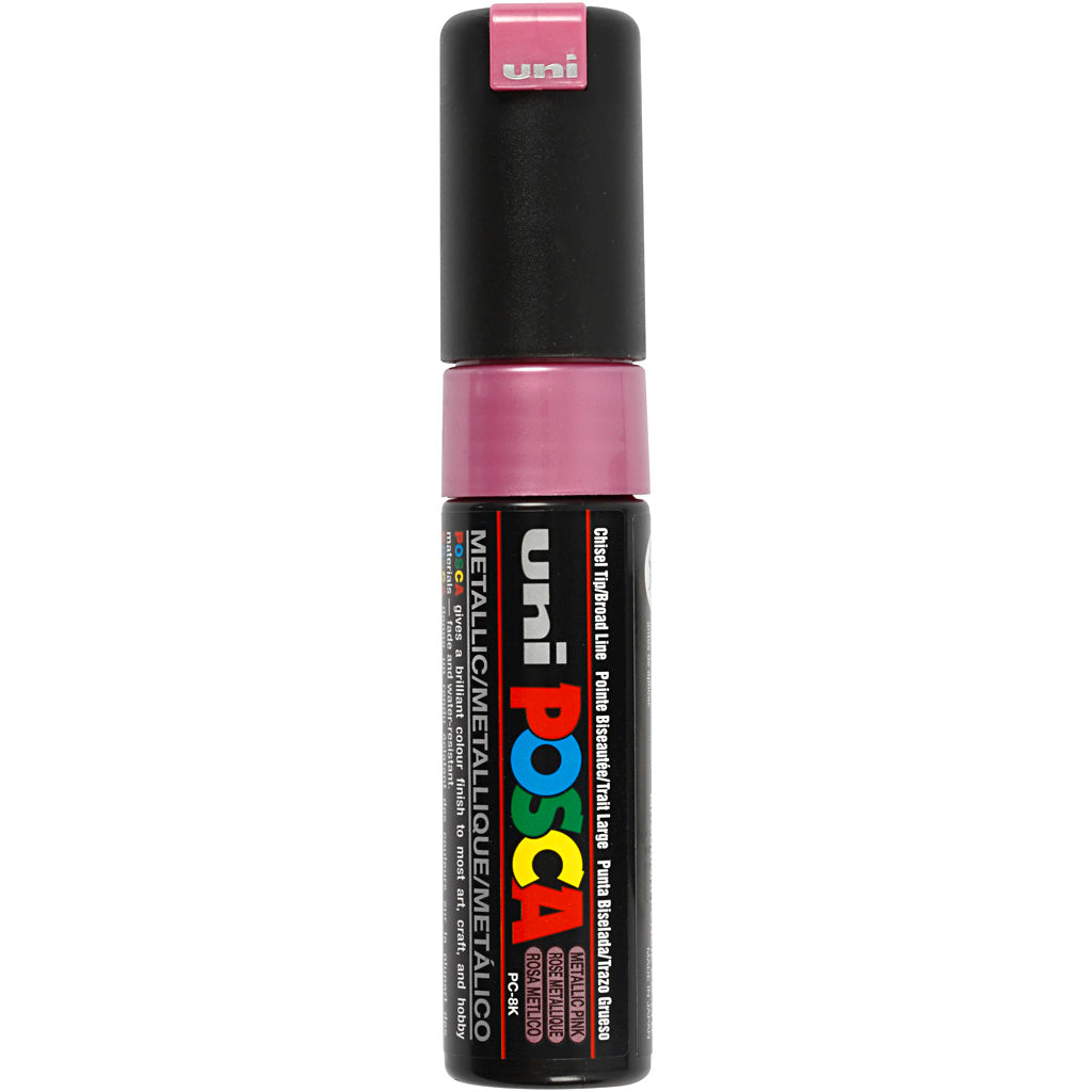 Rotulador Posca PC-8K metalizado punta gruesa línea 8 mm — 1 ud
