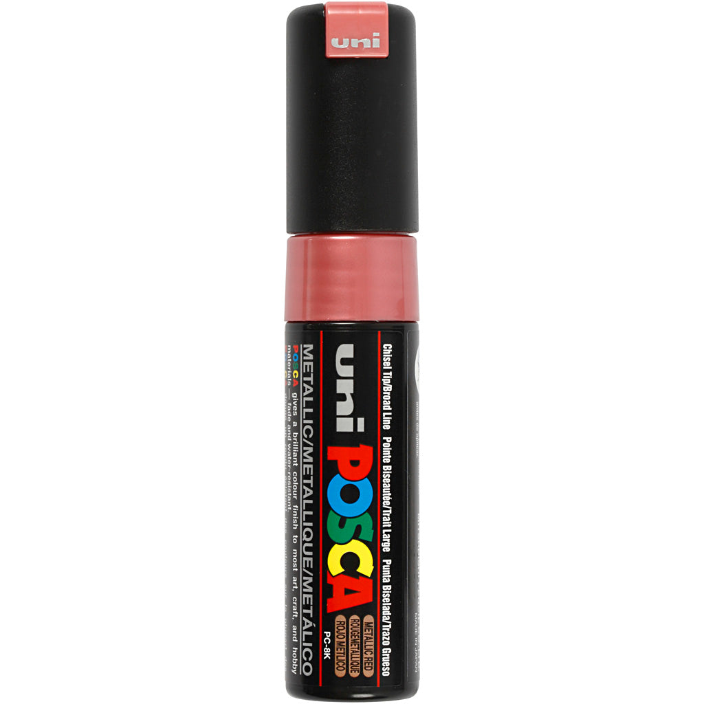 Rotulador Posca PC-8K metalizado punta gruesa línea 8 mm — 1 ud