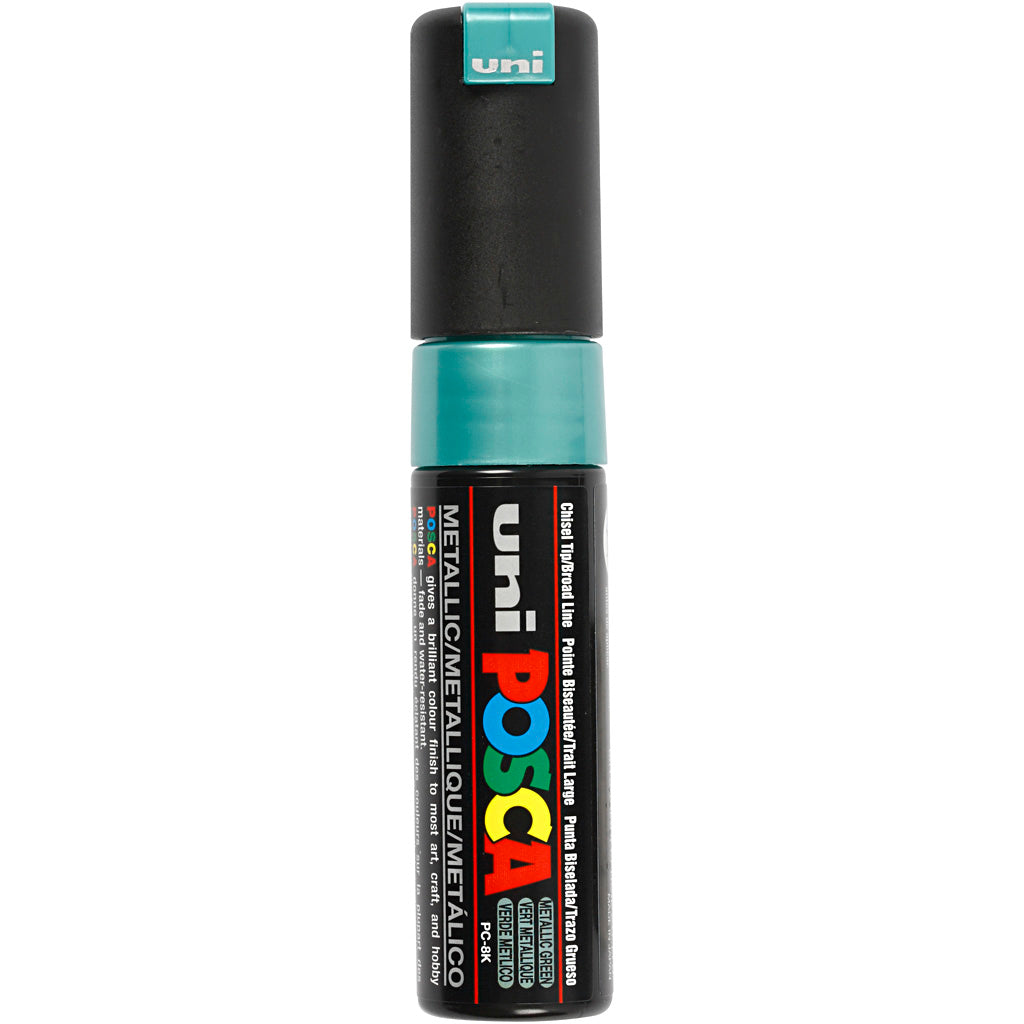 Rotulador Posca PC-8K metalizado punta gruesa línea 8 mm — 1 ud