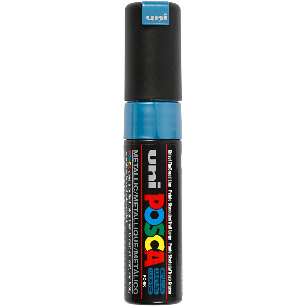 Rotulador Posca PC-8K metalizado punta gruesa línea 8 mm — 1 ud