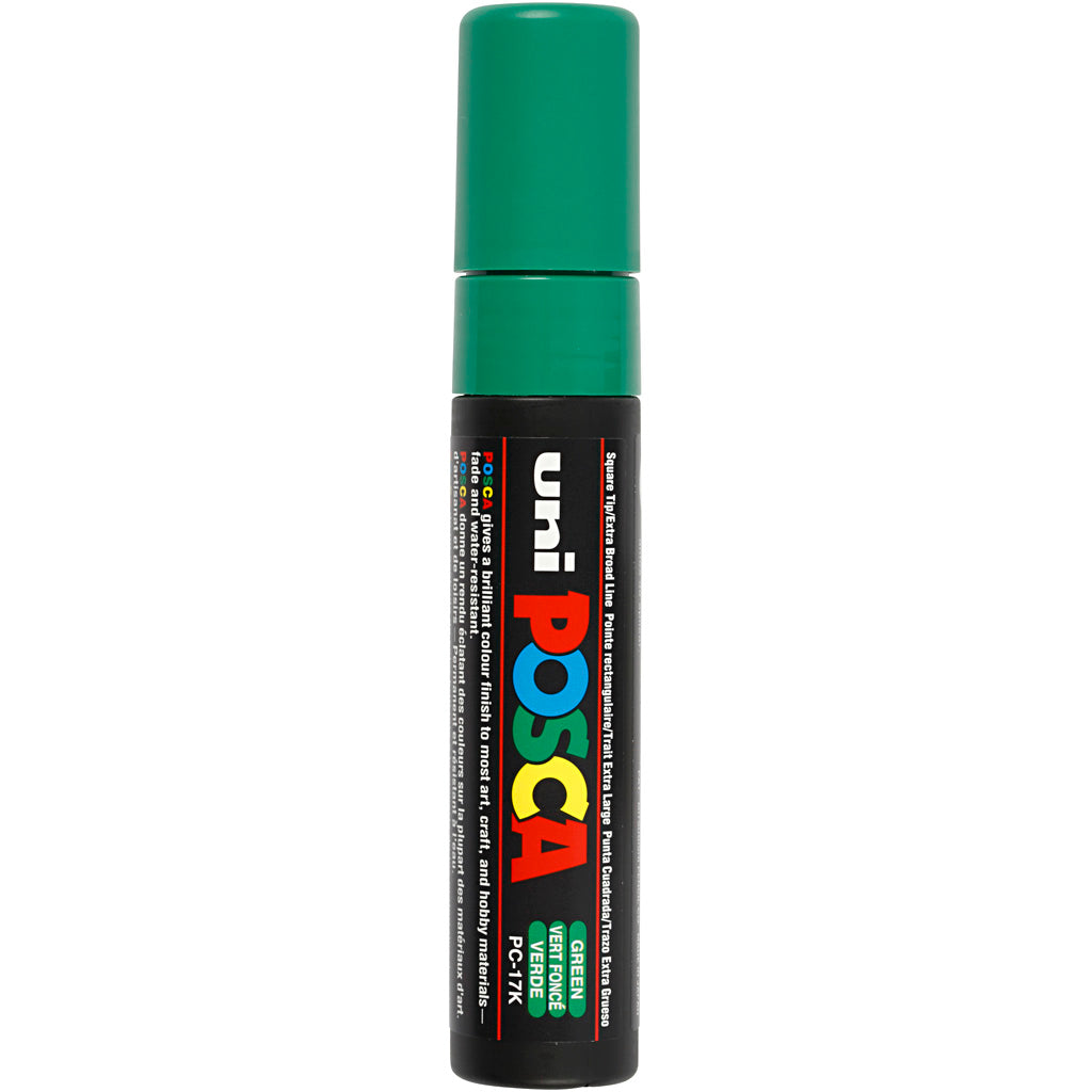 Rotulador Posca PC-17K verde punta gruesa línea 15 mm — 1 ud