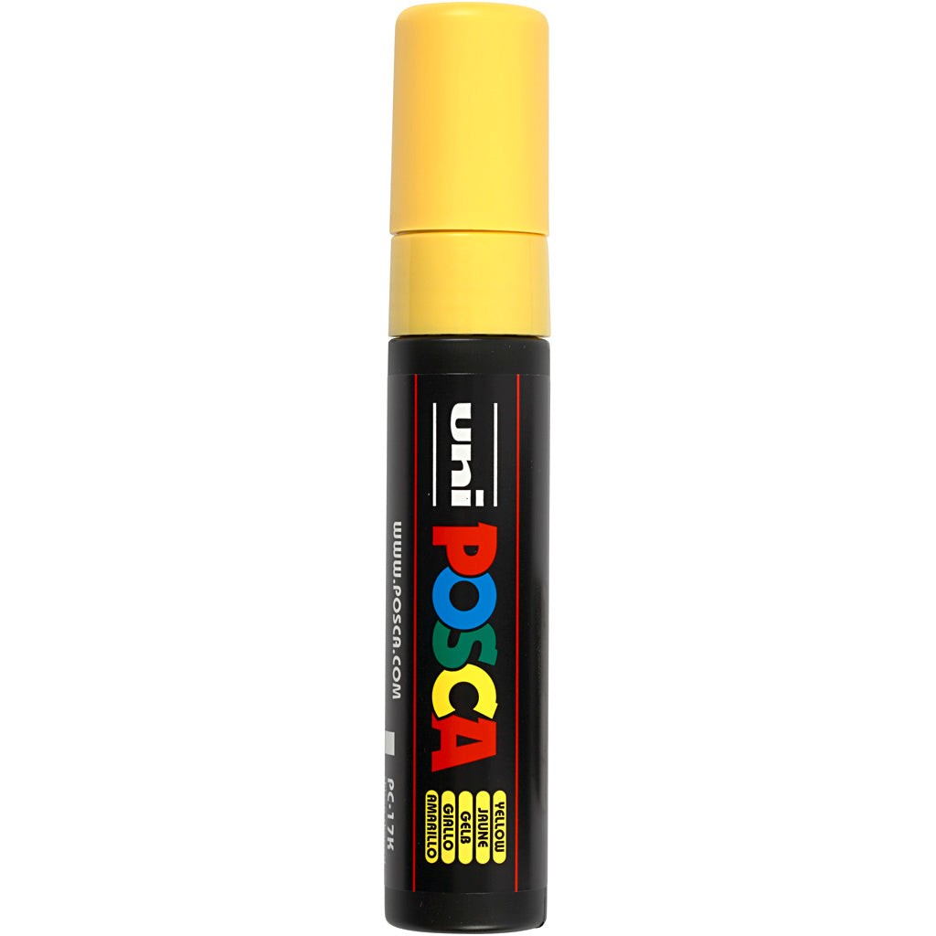 Rotulador Posca PC-17K amarillo punta gruesa línea 15 mm — 1 ud