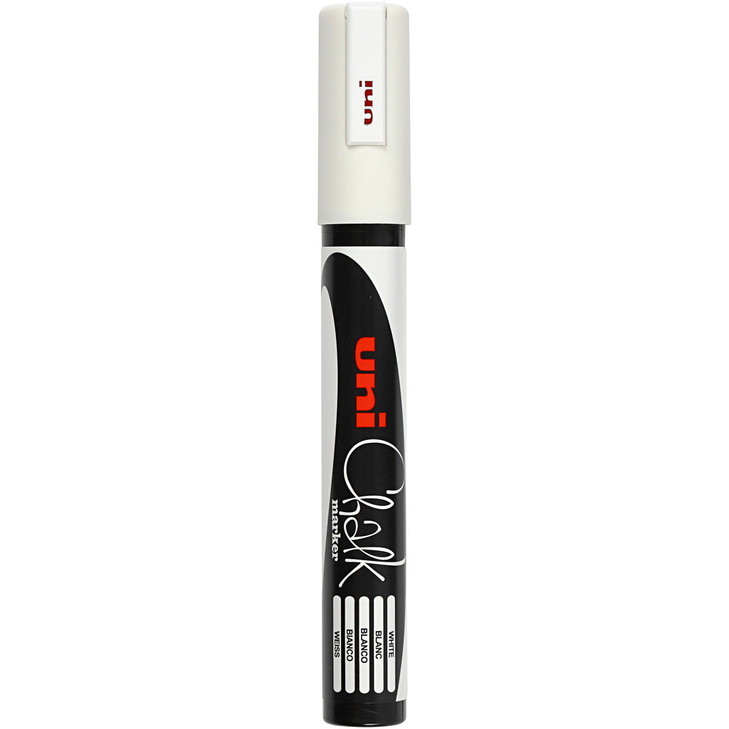 Rotulador tiza líquida blanco línea 1.8-2.5 mm — 1 ud
