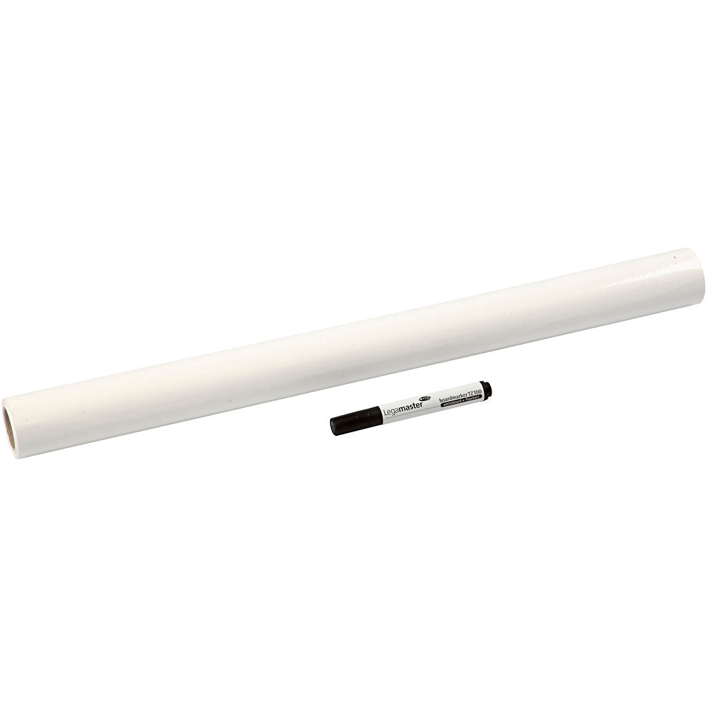 Vinilo pizarra blanca blanco L: 80 cm — 25 hojas (1 rollo)