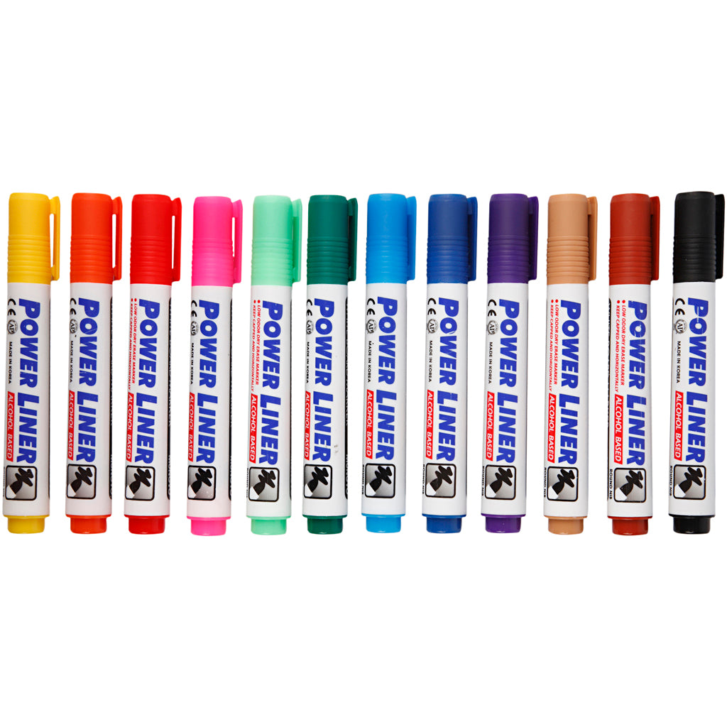 Rotuladores para pizarra blanca colores surtidos línea 4 mm — 12 ud (1 pack)