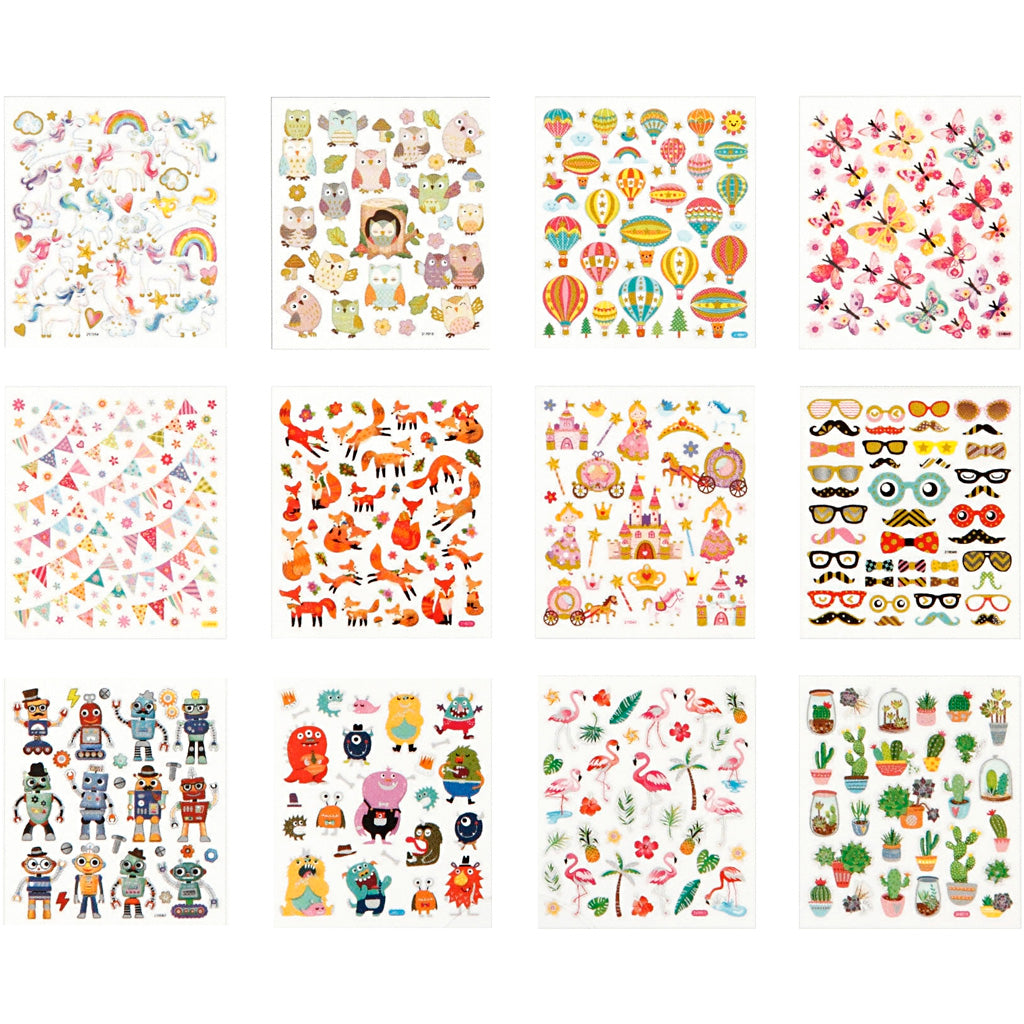 Libro de pegatinas 15x16.5 cm — 12 hojas (1 pack)